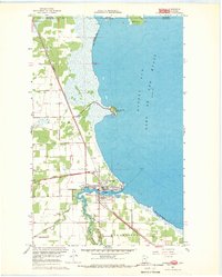 1967 Map of Warroad, MN, 1969 Print