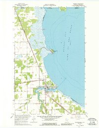 preview thumbnail of historical topo map of Warroad, MN in 1967
