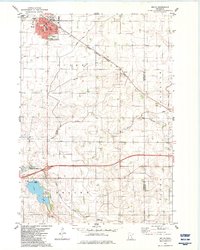 1982 Map of Wells, 1983 Print