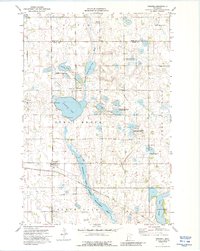 1973 Map of Wendell, MN, 1988 Print