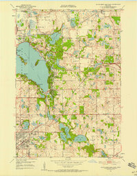 1951 Map of White Bear Lake East, 1958 Print