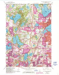 Download a high-resolution, GPS-compatible USGS topo map for White Bear Lake West, MN (1993 edition)