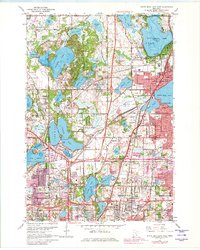 Download a high-resolution, GPS-compatible USGS topo map for White Bear Lake West, MN (1981 edition)