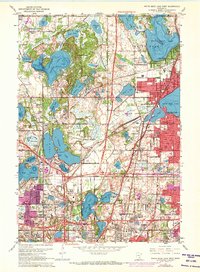 Download a high-resolution, GPS-compatible USGS topo map for White Bear Lake West, MN (1973 edition)