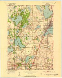 1952 Map of White Bear Lake West, 1954 Print