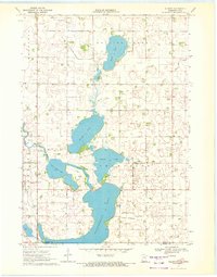 1970 Map of Emmet County, IA, 1972 Print