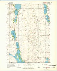1967 Map of Emmet County, IA, 1968 Print