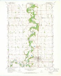 Download a high-resolution, GPS-compatible USGS topo map for Winnebago, MN (1968 edition)