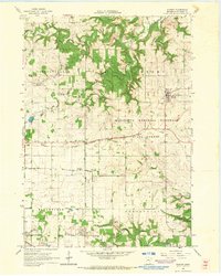 Download a high-resolution, GPS-compatible USGS topo map for Wykoff, MN (1966 edition)