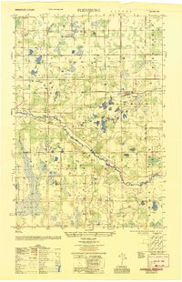 preview thumbnail of historical topo map of Flensburg, MN in 1951