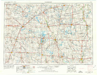 1954 Map of Fairmont, 1975 Print