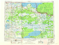 1954 Map of Roseau, 1976 Print