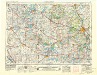 1953 Map of Saint Cloud, 1979 Print
