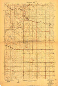 preview thumbnail of historical topo map of Roseau County, MN in 1930