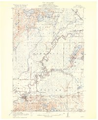 preview thumbnail of historical topo map of Aitkin, MN in 1915