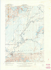 1914 Map of Aitkin, 1966 Print