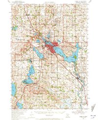 Download a high-resolution, GPS-compatible USGS topo map for Albert Lea, MN (1972 edition)