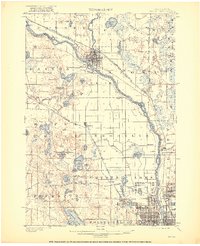 1902 Map of Anoka, 1921 Print
