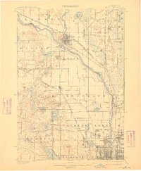 1902 Map of Anoka, 1910 Print