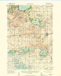 1956 Map of Atwater, 1958 Print