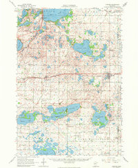 1956 Map of Atwater, 1974 Print