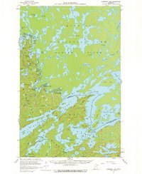 Download a high-resolution, GPS-compatible USGS topo map for Basswood Lake, MN (1978 edition)