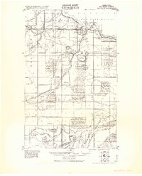 1921 Map of Baudette, MN, 1943 Print