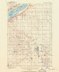 1916 Map of Beardsley, 1968 Print