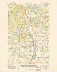 preview thumbnail of historical topo map of Morrison County, MN in 1950