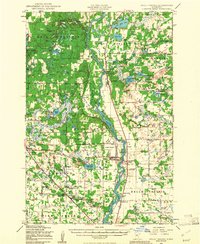1948 Map of Belle Prairie, 1961 Print