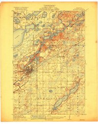 Download a high-resolution, GPS-compatible USGS topo map for Brainerd, MN (1918 edition)