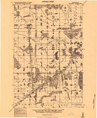 1919 Map of Bridgie, 1924 Print