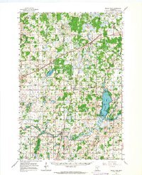 1961 Map of Kanabec County, MN, 1963 Print