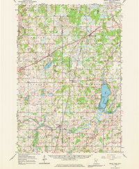 1961 Map of Brook Park, MN, 1980 Print