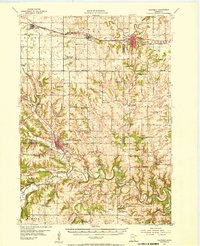 1954 Map of Chatfield, 1956 Print