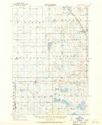 1910 Map of Chokio, 1968 Print