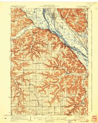 preview thumbnail of historical topo map of Cochrane, WI in 1937