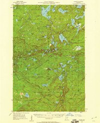 1955 Map of Cook County, MN, 1959 Print