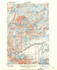 1913 Map of Cuyuna, 1970 Print