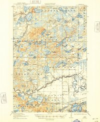 1915 Map of Cuyuna, MN, 1948 Print