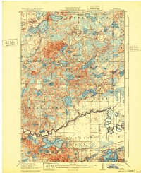 1915 Map of Cuyuna, MN, 1932 Print