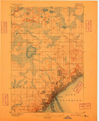 1895 Map of Duluth, 1909 Print