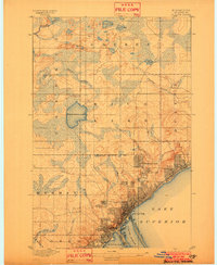 1895 Map of Duluth, 1902 Print