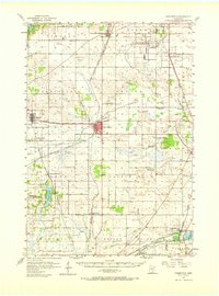 1957 Map of Farmington, 1965 Print