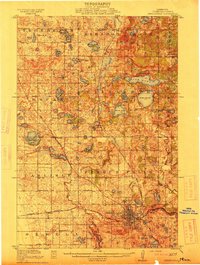 1913 Map of Fergus Falls