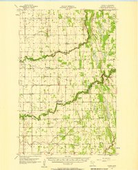 preview thumbnail of historical topo map of Marshall County, MN in 1956