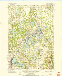 1955 Map of Forest Lake, 1957 Print