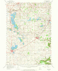 1958 Map of Gaylord, MN, 1974 Print