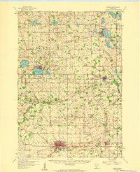 1958 Map of Winsted, MN, 1959 Print