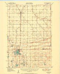 preview thumbnail of historical topo map of Graceville, MN in 1950